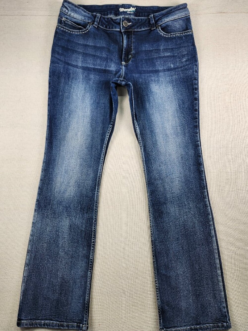 Wrangler Women's 07MWZFK Bootcut Jeans 15/16x34 Western Embroidered Pockets